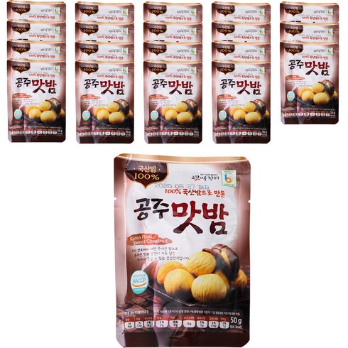 국산밤으로 만든 꿀맛 공주맛밤 50g  30봉 TOP 5 추천