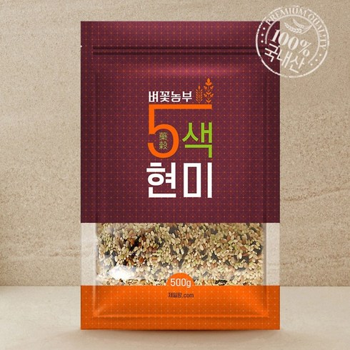 중벼꽃농부 오색현미 500g X 21봉 재구매율 TOP