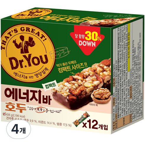 닥터유 에너지바 호두 컴팩트 재구매율 TOP