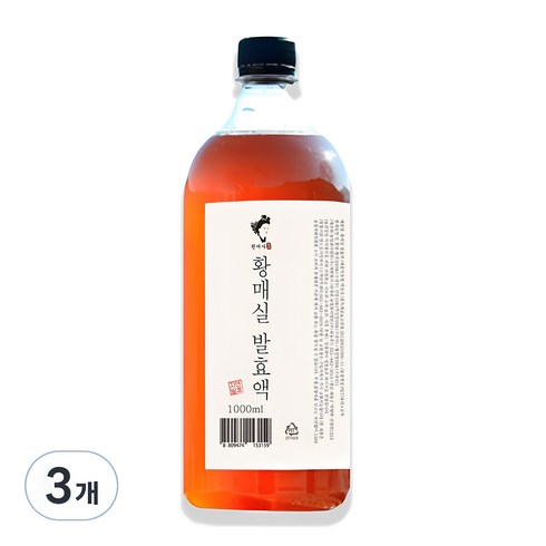 예가촌 매실청 매실 원액 3년숙성 발효 액기스 1000ml 선물로 딱!!