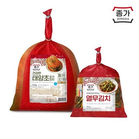 종가 종가집 건강한 태양초 포기김치 4kg 열무김치 900g 할인 꿀팁