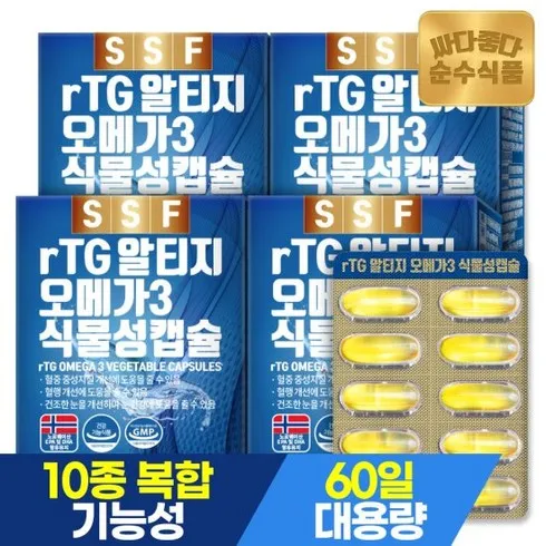 순수식품 rTG 알티지 오메가3 1000mg 신상품 핫템 모음